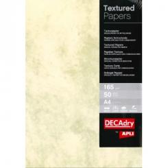 Blister Papel APLI Textura Marmol Marrón 165G.50H