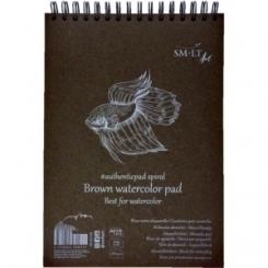 Bloc Acuarela Smiltainis A4 35H Marron