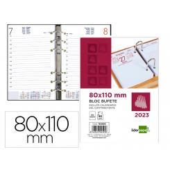 Bloc bufete Liderpapel 2023 80x110 mm papel 80 gr texto en castellano