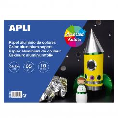 APLI Bloc C.Aluminio 32X24Cm 10H Colores Surt