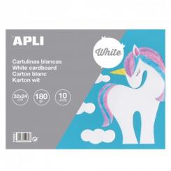 APLI Bloc Cartulinas 32X24Cm 10H Blanco