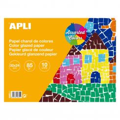APLI Bloc Charol 32X24Cm 10H Colores Surt