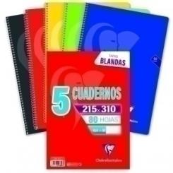 Bloc Clairefontaine Mimesys Fº 80H 4X4 90G Colores Vivos Pack De 5