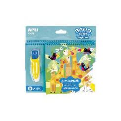 APLI Bloc Colorear Pincel De Agua 6H 1U