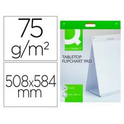 Bloc Congreso Q-CONNECT Liso Autoadhesivo Sobremesa 508X584 mm 20 Hojas Papel Blanco de 75G/m2 FSC