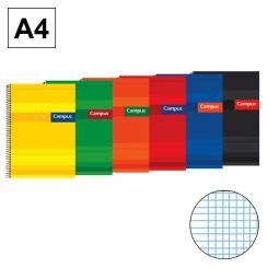 Bloc Cuaderno de Espiral Campus A4 Tapa extradura 80H 70 gr Milimetrada