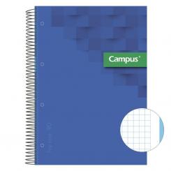 Bloc Cuaderno de Espiral Campus A4 Tapa extradura 80H 90G Cuadriculada CN5 Azul