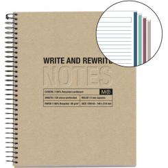 Bloc Cuaderno de Espiral Campus A4 Tapa extradura 80H 90G Rayado horizontal Doble margen