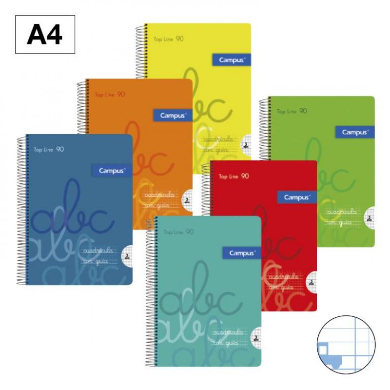bloc-cuaderno-de-espiral-campus-a4-tapa-pp-80h-90g-cuadricula-pautada-5-mm