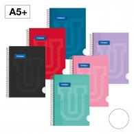 Bloc Cuaderno de Espiral Campus A5+ Tapa extradura 80H 90G Lisa