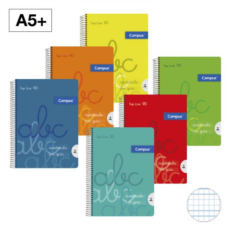 bloc-cuaderno-de-espiral-campus-a5-tapa-pp-80h-90g-cuadricula-pautada-3-mm