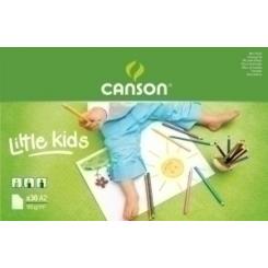 Bloc De Dibujo Canson Kids Encolado Grano Fino A2 30H 90G