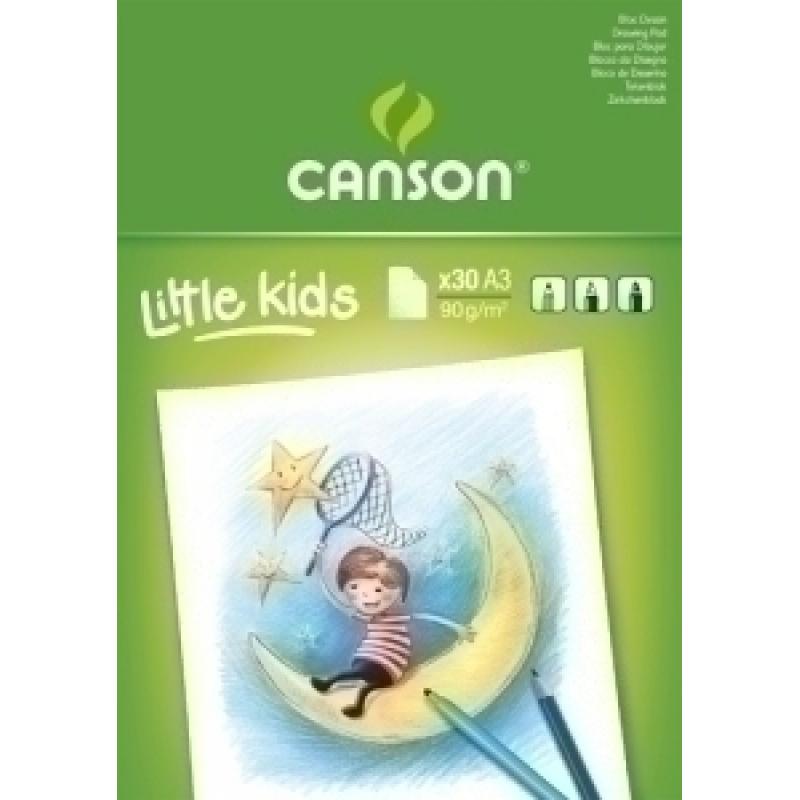 bloc-de-dibujo-canson-kids-encolado-grano-fino-a3-30h-90g