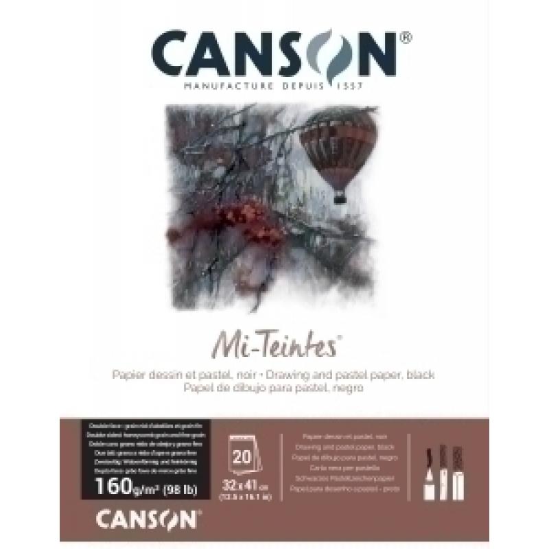 bloc-de-dibujo-canson-mi-teintes-encolado-negro-320x410-mm-160g-20h