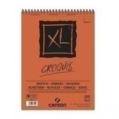 Bloc De Dibujo Canson Xl Croquis Con Espiral Liso Grano Fino A3 90G 120H