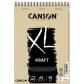bloc-de-dibujo-canson-xl-kraft-con-espiral-papel-verjurado-a5-90g-40h