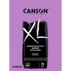 Bloc De Dibujo Canson Xl Marker Encolado Extra Liso A3 70G 100H