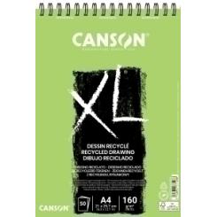 Bloc De Dibujo Canson Xl Reciclado Con Espiral Grano Fino Alveolado A4 160G 50H