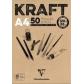 bloc-de-dibujo-clairefontaine-kraft-encolado-marron-verjurado-a4-120g-50h