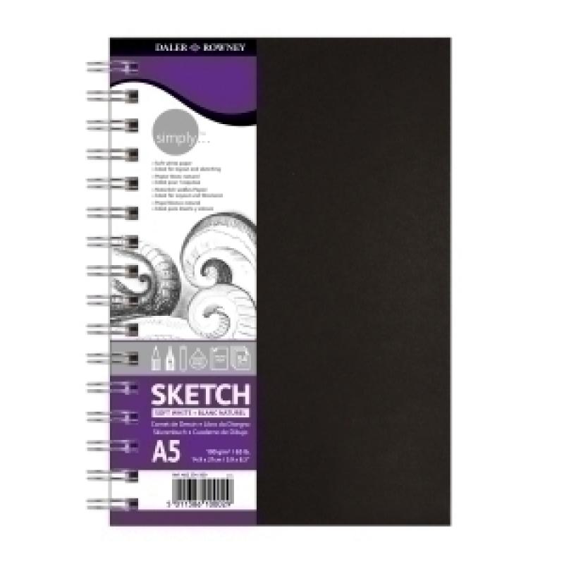 bloc-de-dibujo-daler-rowney-con-espiral-liso-a5-100g-54h