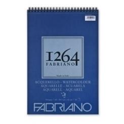 Bloc De Dibujo Fabriano 1264 Acuarela Con Espiral Liso Grano Fino A3 300G 30H