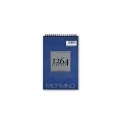 Bloc De Dibujo Fabriano 1264 Black Drawing Con Espiral Papel Negro Rugoso A5 200G 20H