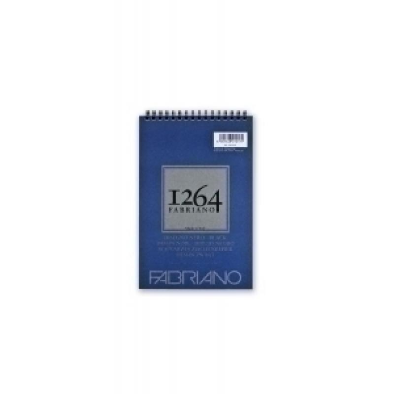 bloc-de-dibujo-fabriano-1264-black-drawing-con-espiral-papel-negro-rugoso-a5-200g-20h