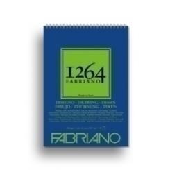 Bloc De Dibujo Fabriano 1264 Drawing Con Espiral Grano Natural A4 180G 50H