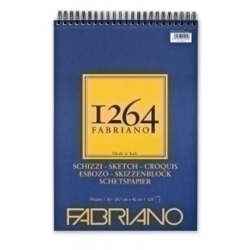 bloc-de-dibujo-fabriano-1264-esbozo-con-espiral-grano-natural-a3-90g-120h