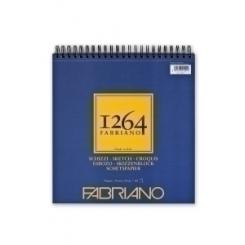 Bloc De Dibujo Fabriano 1264 Esbozo Con Espiral Liso Grano Natural 300X300 Mm  90G 120H