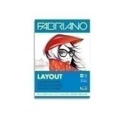 Bloc De Dibujo Fabriano Layout-Marker Encolado A4 75G 70H