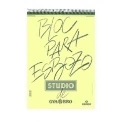 Bloc De Dibujo Guarro-Canson Esbozo Studio Con Espiral Tecnicas Secas A5 90G 50H