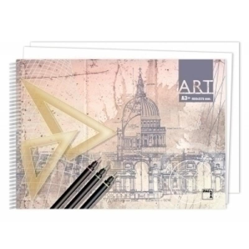 bloc-de-dibujo-pacsa-art-con-espiral-liso-a3-140g-20h