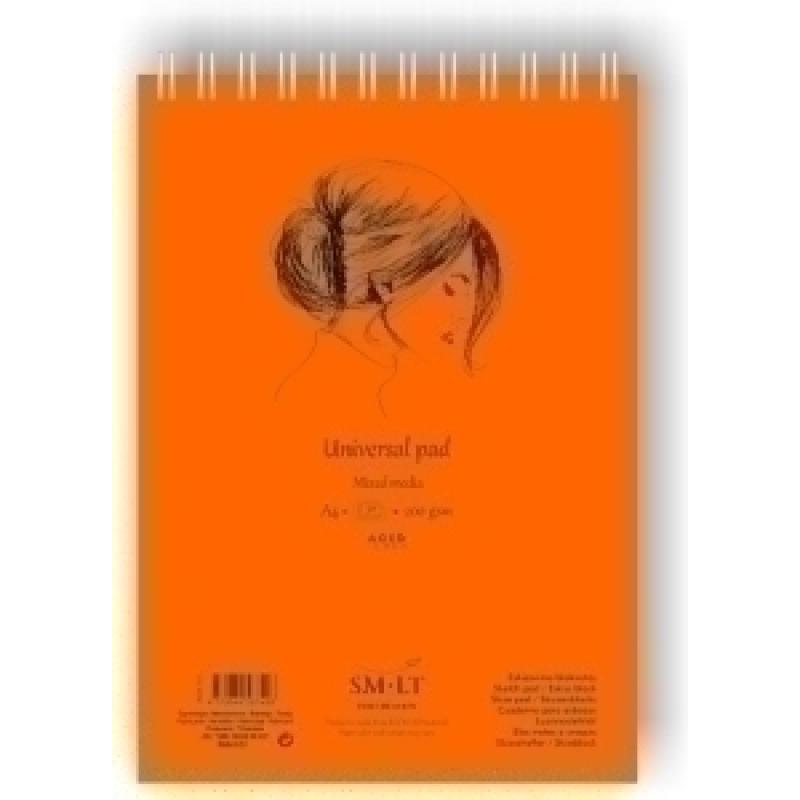 bloc-de-dibujo-smiltainis-universal-con-espiral-tecnicas-mixtas-a4-200g-40h