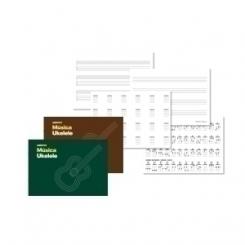 Bloc De Musica Additio Ukelele 4 Tetragramas 24X16.8 Y Vademecun De Acordes