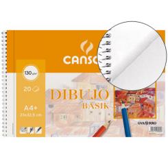 Bloc dibujo basik DIN A4+ espiral 23 x 32.5 cm -20 hojas microperforado