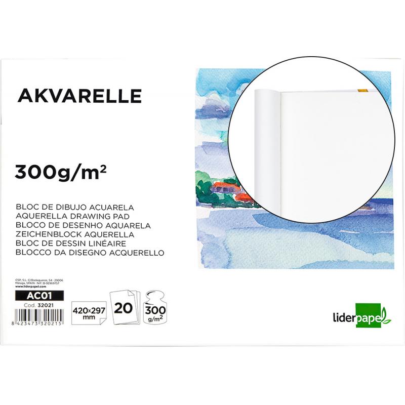 bloc-dibujo-liderpapel-acuarela-encolado-297x420mm-20-hojas-300g-m2-sin-recuadro