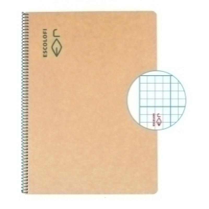 bloc-escolofi-green-tapa-dura-a4-50h-mm-3x3x16-80g-reciclado-con-margen-verde