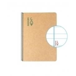 Bloc Escolofi Green Tapa Dura A5 50H Montessori 3,5 80G Reciclado Con Margen Verde