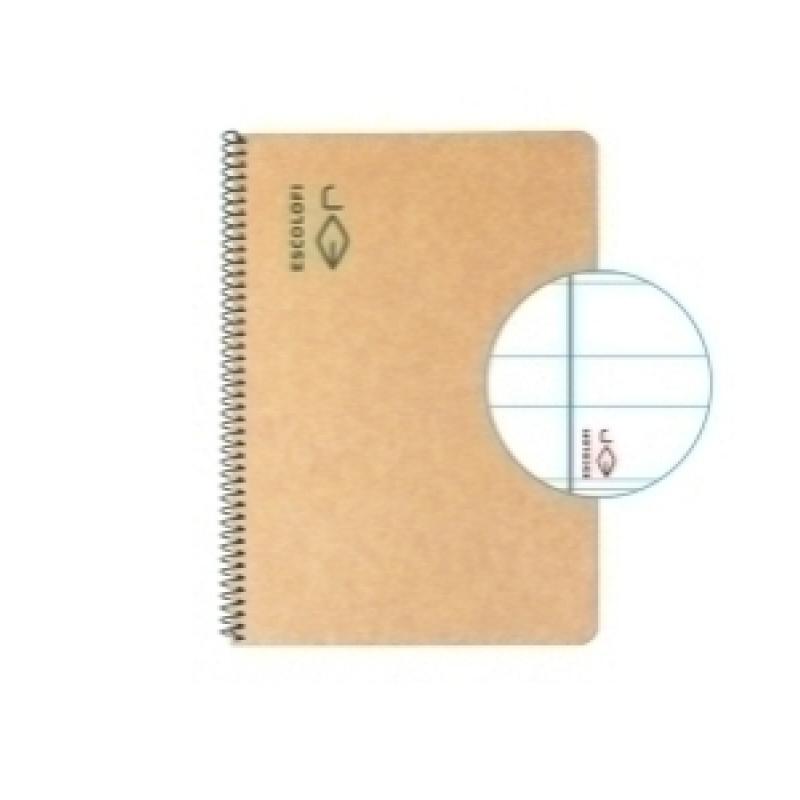 bloc-escolofi-green-tapa-dura-a5-50h-montessori-35-80g-reciclado-con-margen-verde