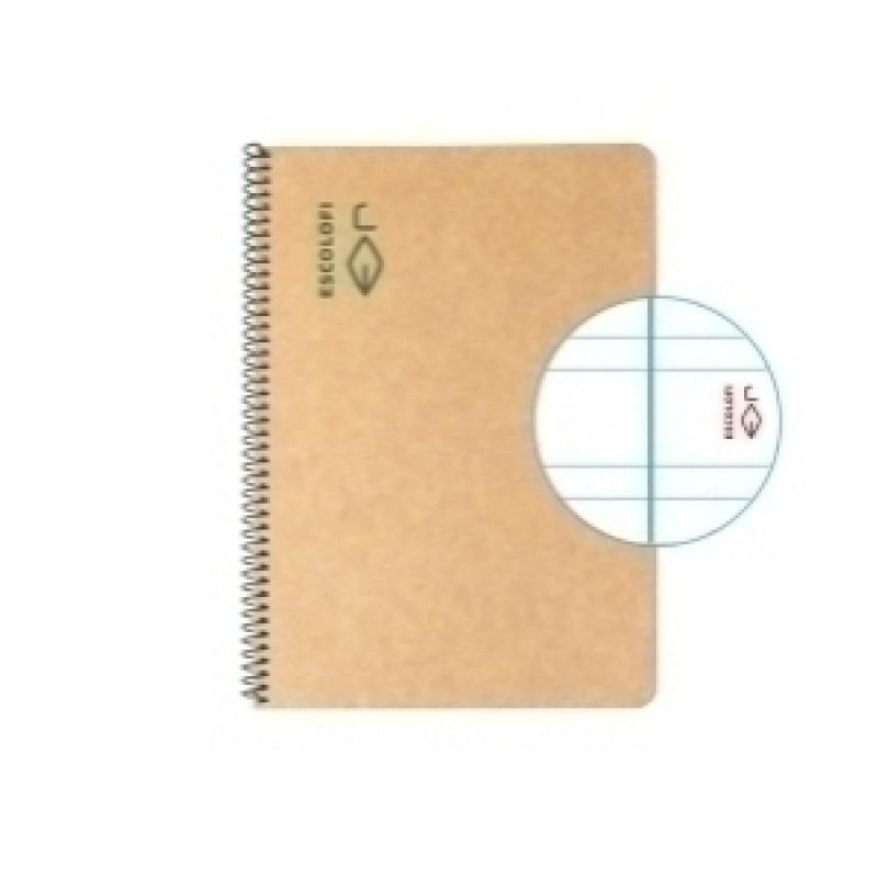 bloc-escolofi-green-tapa-dura-a5-50h-pauta-3-80g-reciclado-con-margen-verde