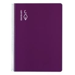 Bloc Escolofi Tapa Dura 4º 50H Milimetrado 4X4X16 70G Violeta