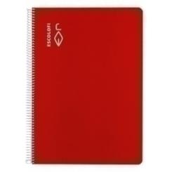 Bloc Escolofi Tapa Dura A4 80H Cuadric.5X5 70G C/Margen Rojo