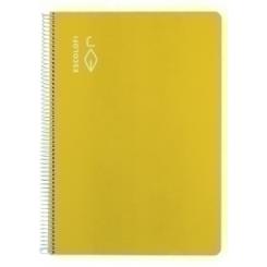 Bloc Escolofi Tapa Dura A4 80H Liso 70G Amarillo