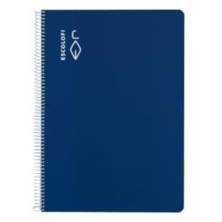 Bloc Escolofi Tapa Dura A4 80H Milimetrado 4X4X16 70G Azul