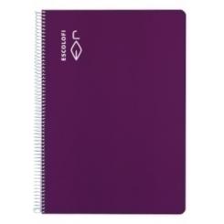 Bloc Escolofi Tapa Dura Fº 100H 70G Milimetrada 3X3X16 Violeta