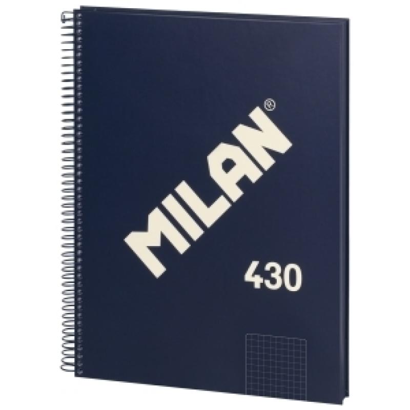 bloc-milan-430-serie-1918-tapa-extra-a4-80h-cuadric5x5-95g-azul