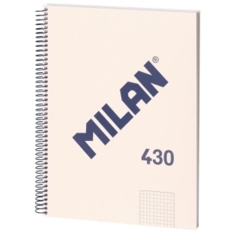 bloc-milan-430-serie-1918-tapa-extra-a4-80h-cuadric5x5-95g-beige