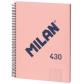 bloc-milan-430-serie-1918-tapa-extra-a4-80h-cuadric5x5-95g-rosa