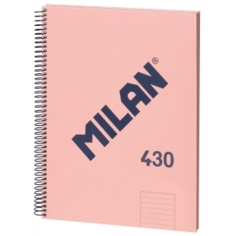 bloc-milan-430-serie-1918-tapa-extra-a4-80h-horizontal-95g-rosa